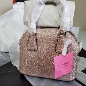 sylvia glitter mini dome satchel Pink